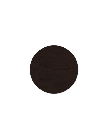 ROUND PLACEMATS 32 cm single piece CORK BROWN