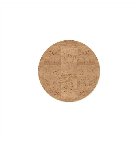 ROUND PLACEMATS 32 cm single piece CORK NATURAL th. 1.4