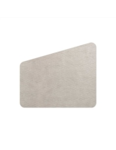 PLACEMATS 47x40 cm TRAPEZIO single piece LIGHT JUTA WHITE OYSTER