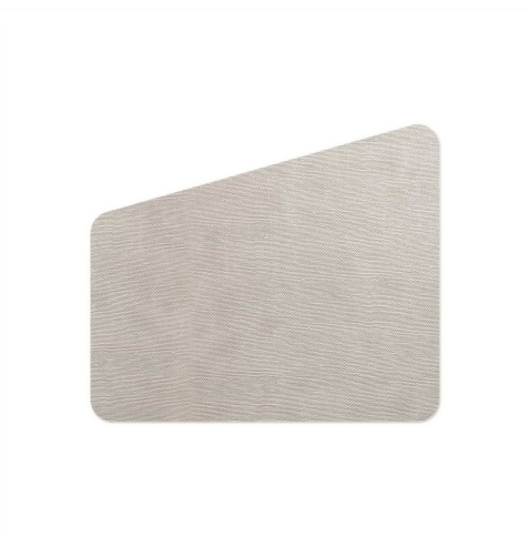 PLACEMATS 47x40 cm TRAPEZIO single piece LIGHT JUTA WHITE OYSTER
