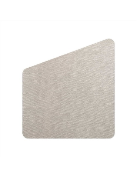 PLACEMATS 52x48 cm TRAPEZIO single piece LIGHT JUTA WHITE OYSTER