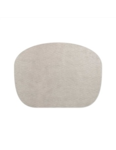 PLACEMATS 54x40 cm POUF single piece LIGHT JUTA WHITE OYSTER