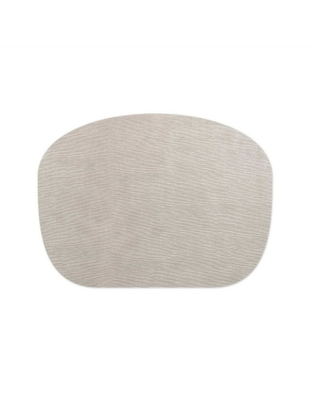PLACEMATS 54x40 cm POUF single piece LIGHT JUTA WHITE OYSTER