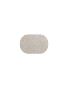 OVAL PLACEMATS 30x20 cm OVALE single piece LIGHT JUTA WHITE OYSTER
