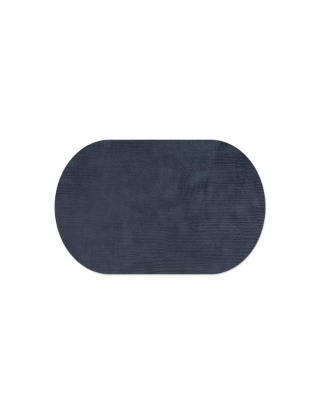 OVAL PLACEMATS 47x30 cm OVALE single piece LIGHT JUTA BLUEBERRY