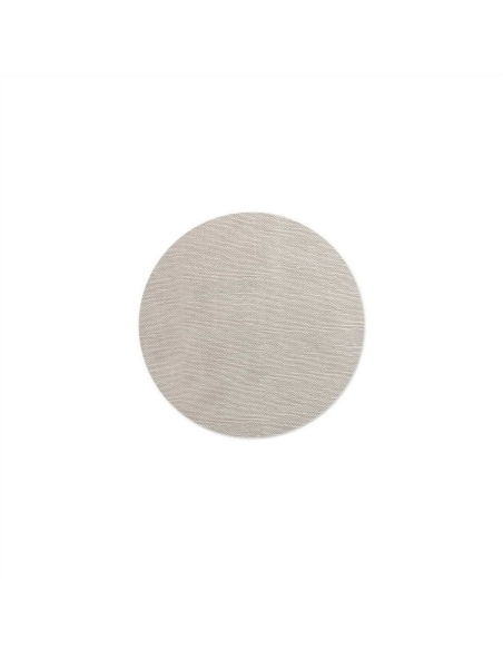ROUND PLACEMATS 32 cm single piece LIGHT JUTA WHITE OYSTER