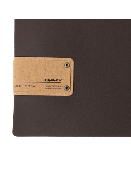 menu holder A4 SLIM (17,4x31,8 cm) PATCH label "personalized" (min. 18