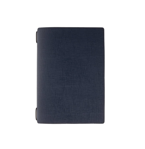 Porta Menu A5 (16,5x23,1 cm) stampa a caldo 2 buste (4 facciate) elastico nero CHEF BLU