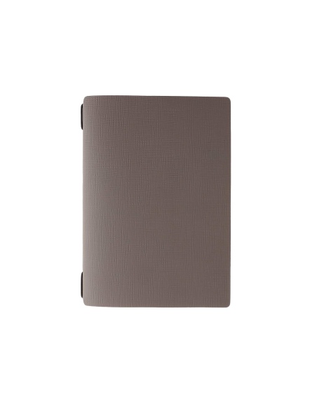 Porta Menu A5 (16,5x23,1 cm) stampa a caldo 2 buste (4 facciate) elastico nero CHEF TORTORA