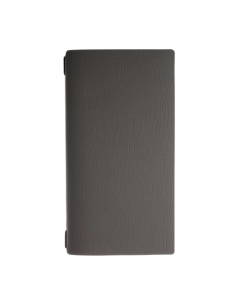 Porta Menu A4 SLIM (17,4x31,8 cm) stampa a caldo 2 buste (4 facciate) elastico nero CHEF TORTORA