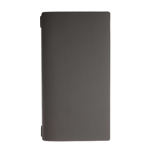 Porta Menu A4 SLIM (17,4x31,8 cm) stampa a caldo 2 buste (4 facciate) elastico nero CHEF TORTORA