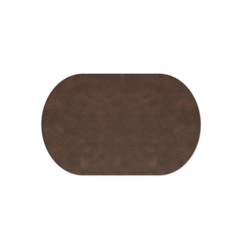 OVAL PLACEMATS 47x30 cm OVALE personalized | single piece | JUTE BROWN