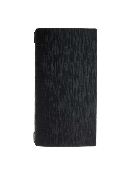 Porta Menu A4 SLIM (17,4x31,8 cm) stampa a caldo solo elastico nero CHEF NERO