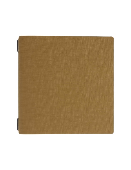 menu holder QUADRATO (23x23,1 cm) hot stamping only elastic CHEF OCHER