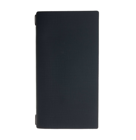 Porta Menu A4 SLIM (17,4x31,8 cm) stampa a caldo cornicetta (4 facciate) elastico nero CHEF BLU