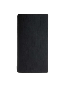 Porta Menu A4 SLIM (17,4x31,8 cm) stampa a caldo cornicetta (4 facciate) elastico nero CHEF NERO