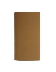 Porta Menu A4 SLIM (17,4x31,8 cm) stampa a caldo cornicetta (4 facciate) elastico nero CHEF OCRA