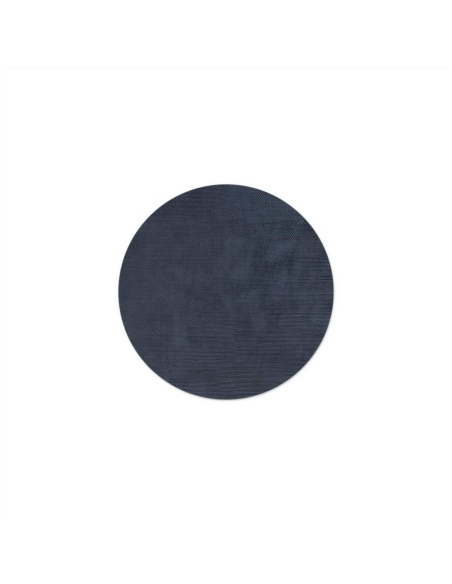 ROUND PLACEMATS 34 cm personalized | single piece | LIGHT JUTA BLUEBER