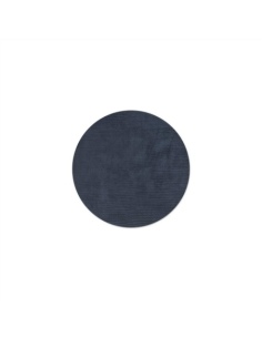 ROUND PLACEMATS 32 cm personalized | single piece | LIGHT JUTA BLUEBER