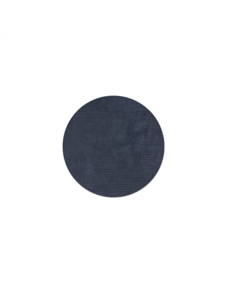 ROUND PLACEMATS 32 cm personalized | single piece | LIGHT JUTA BLUEBER