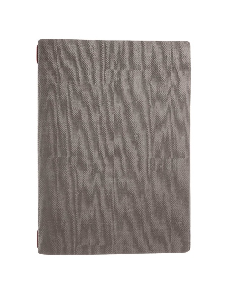 menu holder A4 (23,2x31,8 cm) without label only elastic JUTE GREY