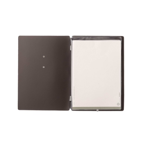 Porta Menu A5 (16,5x23,1 cm) etichetta METAL "menu" 2 buste (4 facciat
