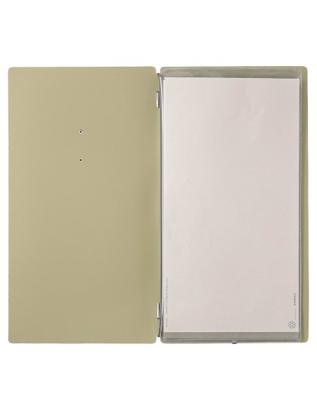 menu holder A4 SLIM (17,4x31,8 cm) METAL label "menu" 2 envelopes (4 s