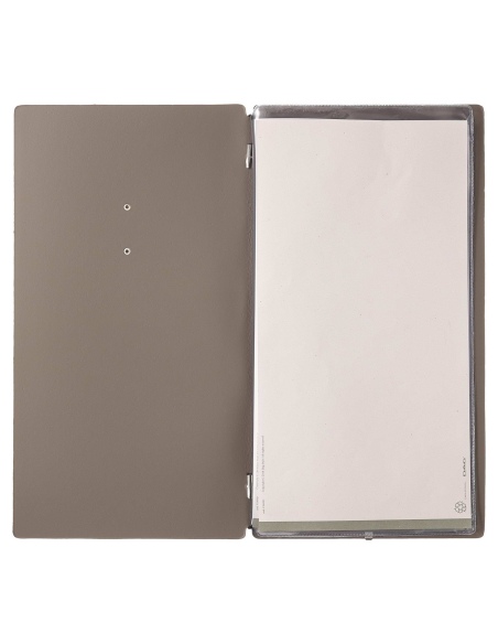 menu holder A4 SLIM (17,4x31,8 cm) METAL label "menu" 2 envelopes (4 s