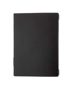 Porta Menu A4 (23,2x31,8 cm) etichetta PATCH "menu" solo elastico nero CHEF MARRONE 2