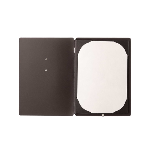 menu holder A5 (16,5x23,1 cm) METAL label "menu" frame (4 sides) CHEF 