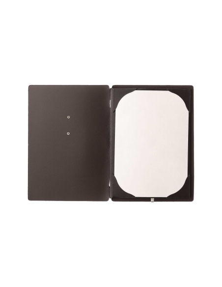 Porta Menu A5 (16,5x23,1 cm) etichetta METAL "menu" cornicetta (4 facc