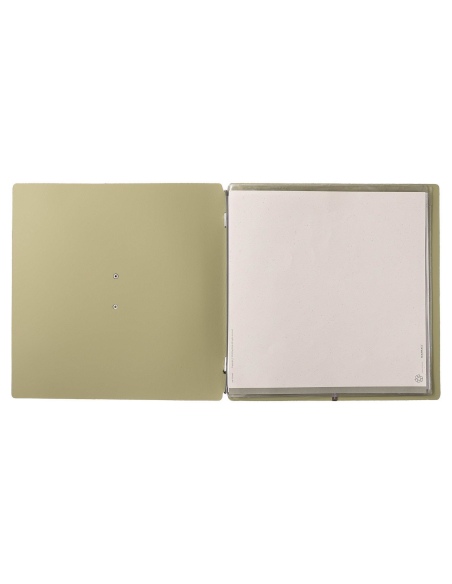 menu holder QUADRATO (23x23,1 cm) METAL label "menu" 2 envelopes (4 si
