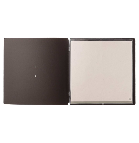 menu holder QUADRATO (23x23,1 cm) METAL label "menu" 2 envelopes (4 si