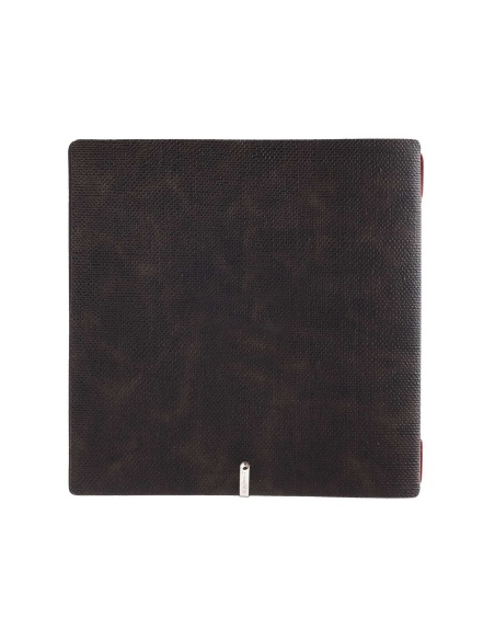 menu holder QUADRATO (23x23,1 cm) METAL label "menu" 2 envelopes (4 si
