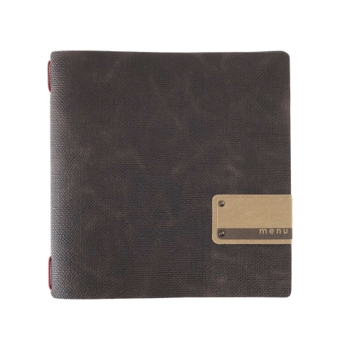 menu holder QUADRATO (23x23,1 cm) PATCH label "menu" 2 envelopes (4 si