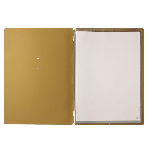 Porta Menu A4 (23,2x31,8 cm) etichetta METAL "menu" 2 buste (4 facciat