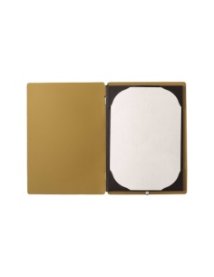 Porta Menu A5 (16,5x23,1 cm) senza etichetta cornicetta (4 facciate) elastico nero CHEF OCRA 2