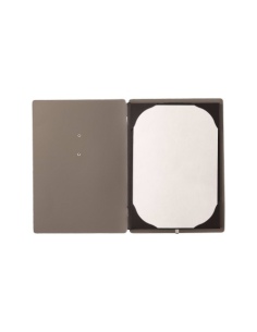 menu holder A5 (16,5x23,1 cm) "personalized" METAL label (min. 18 pcs) 2