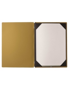 menu holder A4 (23,2x31,8 cm) without label frame (4 sides) CHEF OCHER 2