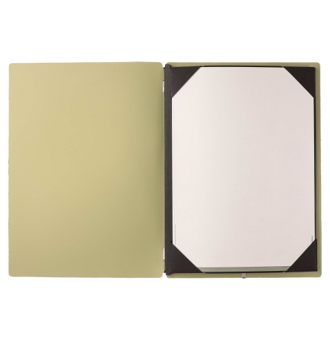 menu holder A4 (23,2x31,8 cm) without label frame (4 sides) CHEF SAGE