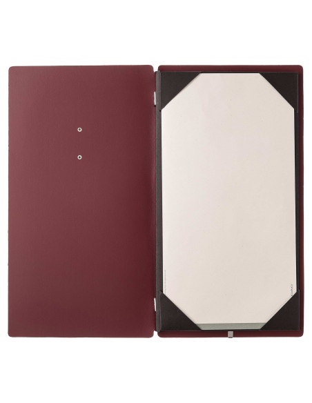 Porta Menu A4 SLIM (17,4x31,8 cm) etichetta METAL "menu" cornicetta (4