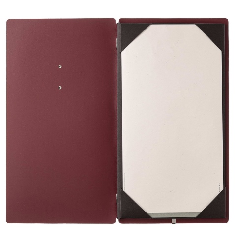menu holder A4 SLIM (17,4x31,8 cm) "personalized" METAL label (min. 18