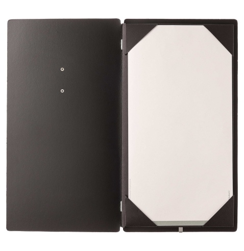 Porta Menu A4 SLIM (17,4x31,8 cm) etichetta METAL "menu" cornicetta (4