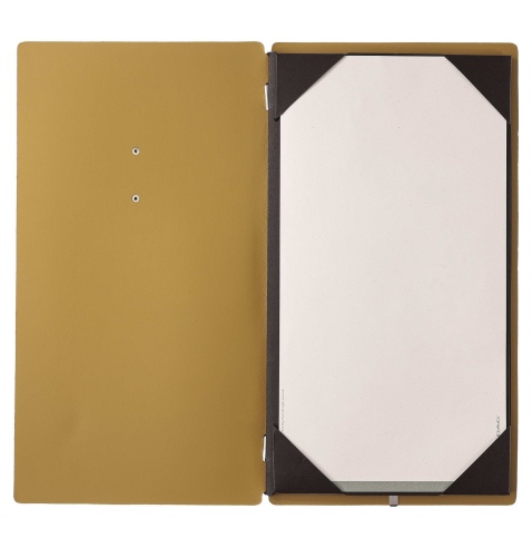 menu holder A4 SLIM (17,4x31,8 cm) METAL label "menu" frame (4 sides) 