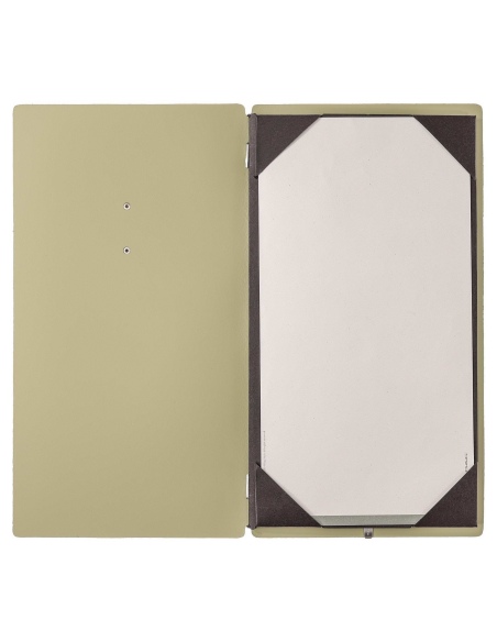 menu holder A4 SLIM (17,4x31,8 cm) "personalized" METAL label (min. 18
