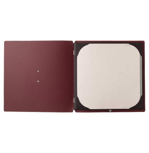 Porta Menu QUADRATO (23x23,1 cm) etichetta METAL "menu" cornicetta (4 