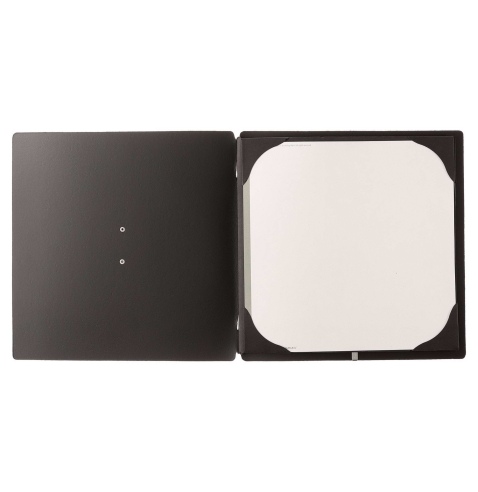 Porta Menu QUADRATO (23x23,1 cm) etichetta METAL "menu" cornicetta (4 