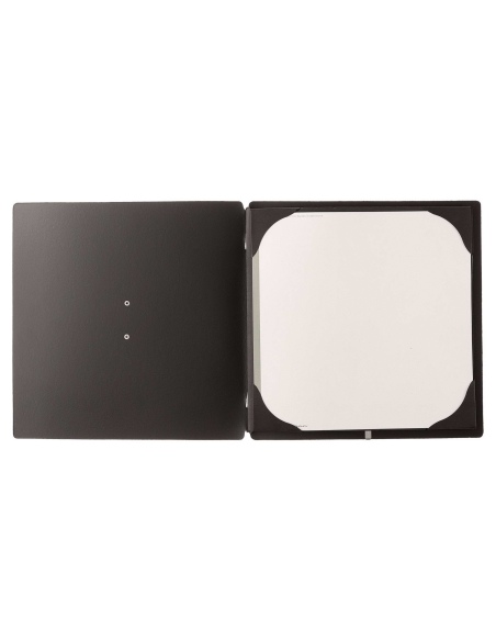 Porta Menu QUADRATO (23x23,1 cm) etichetta METAL "personalizzata" (min