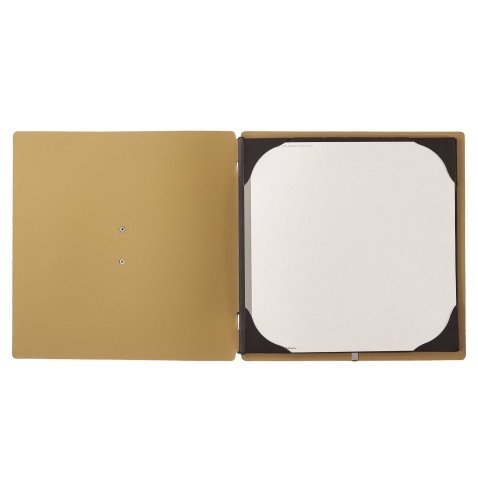 menu holder QUADRATO (23x23,1 cm) "personalized" METAL label (min. 18 