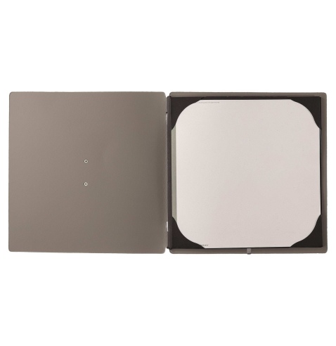 menu holder QUADRATO (23x23,1 cm) "personalized" METAL label (min. 18 